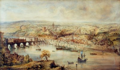 Newcastle upon Tyne tijdens het bewind van koningin Elizabeth door John Storey